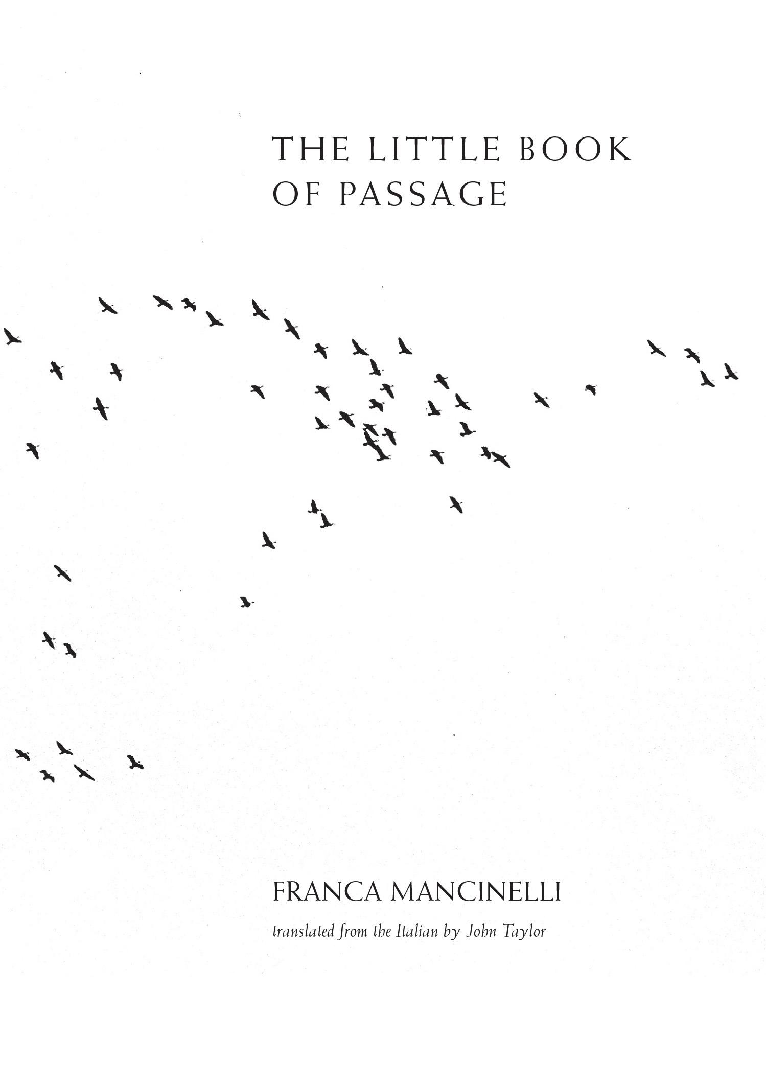 little book of passage by franca mancinelli