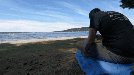 New GIF: Reading at Seward Park by Greg Bem